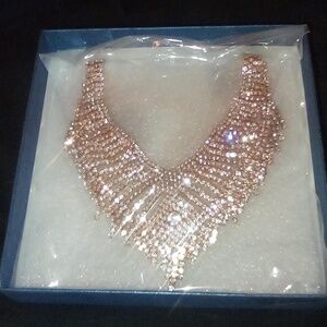 Elegant Gold Waterfall Necklace